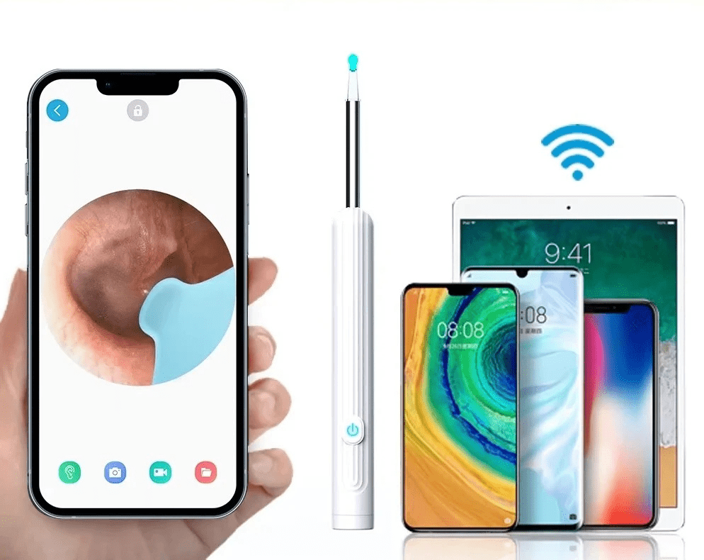 Nettoyeur d'oreille électronique avec Caméra HD Rechargeable