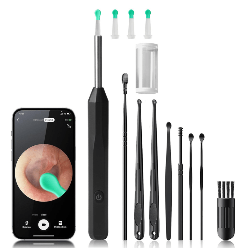Nettoyeur d'oreille électronique avec Caméra HD Rechargeable