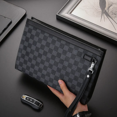 Sacoche noire en cuir de luxe